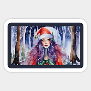 Christmas Wiccan Elf Sticker